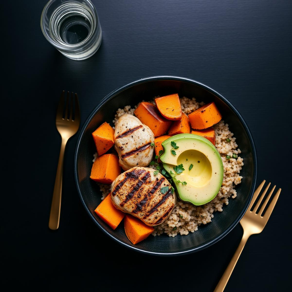Healthy meal bowl